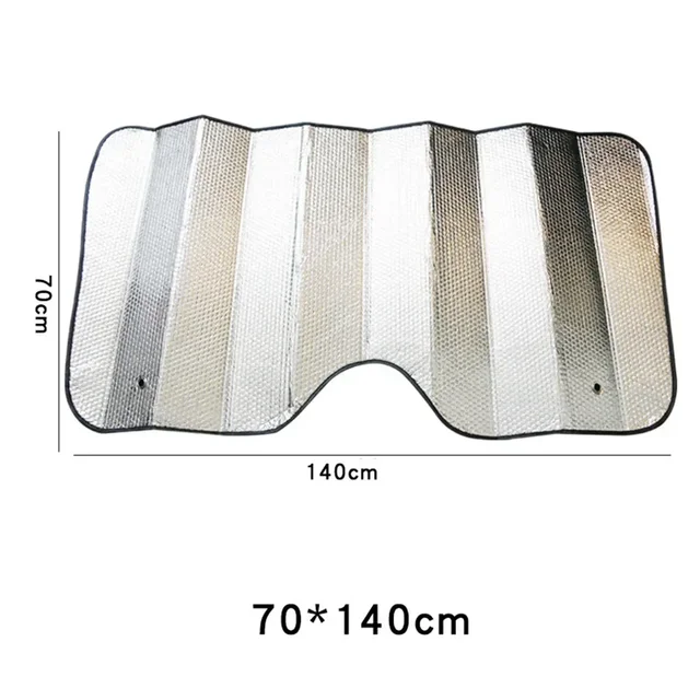 Car Reflective  Windscreen Sun Shade 70cmx140cm  Foldable Sunshade UV Blind Visor Silver Foil Anti UV Reflector Car-Styling 6