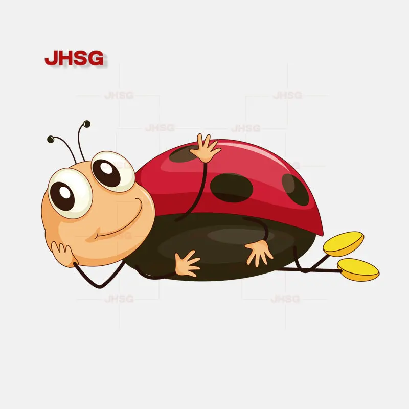 

Interesting Lie Ladybird Car Sticker Outdoor Motorcycle Accessories Car Sticker Waterproof PVC 13CM/17CM