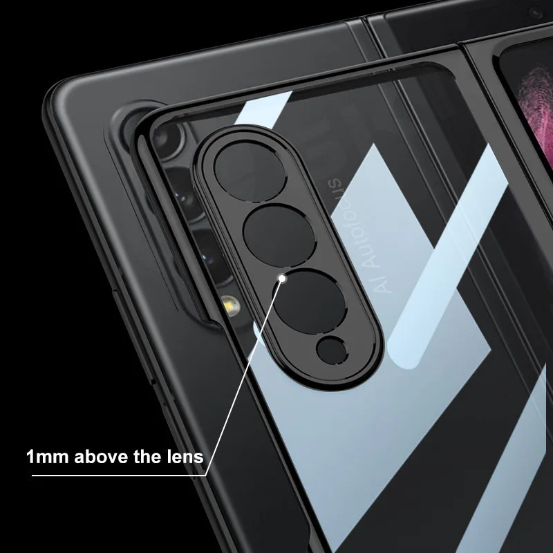 Luxury Plating Screen Glass Case with Camera Protection - Hard Plastic Cover