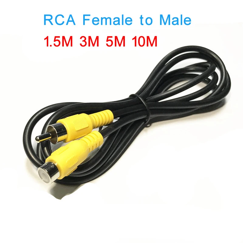 Cable De Extensión RCA Macho-hembra - Longitudes De 1m, 3m O 5m, Ideal Para Audio/video