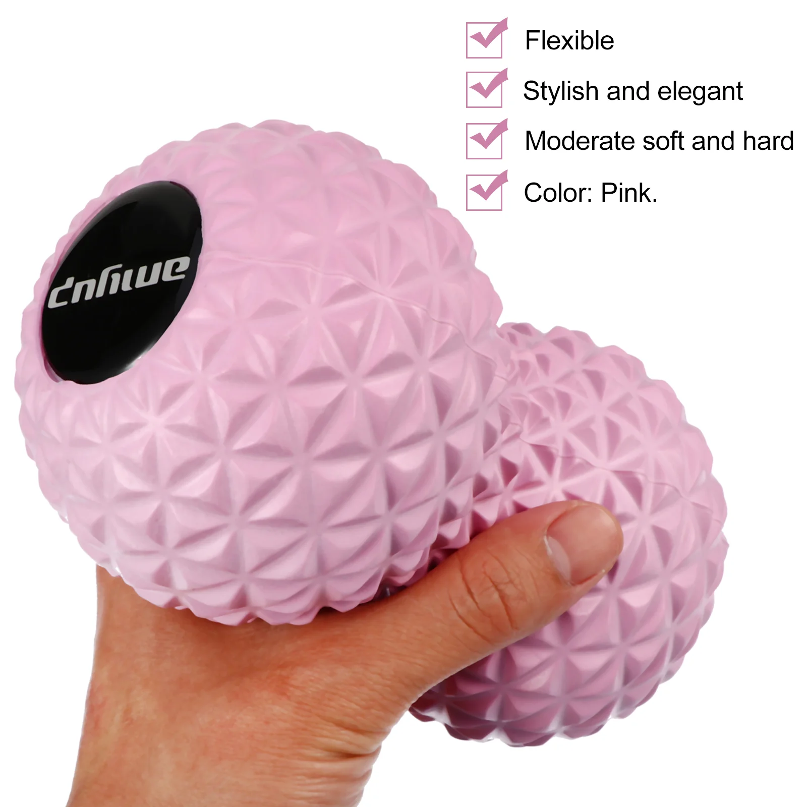 

Массажный мяч в форме арахиса, глубокий массажер для тканей, ролик для мышц, для фитнеса, для Лакросса с двумя ногами