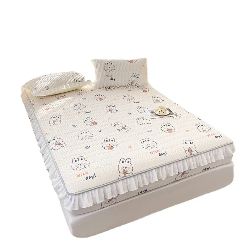 

Summer Latex Fitted Sheet Mattress Protective Cover Machine Washable Bed Cover