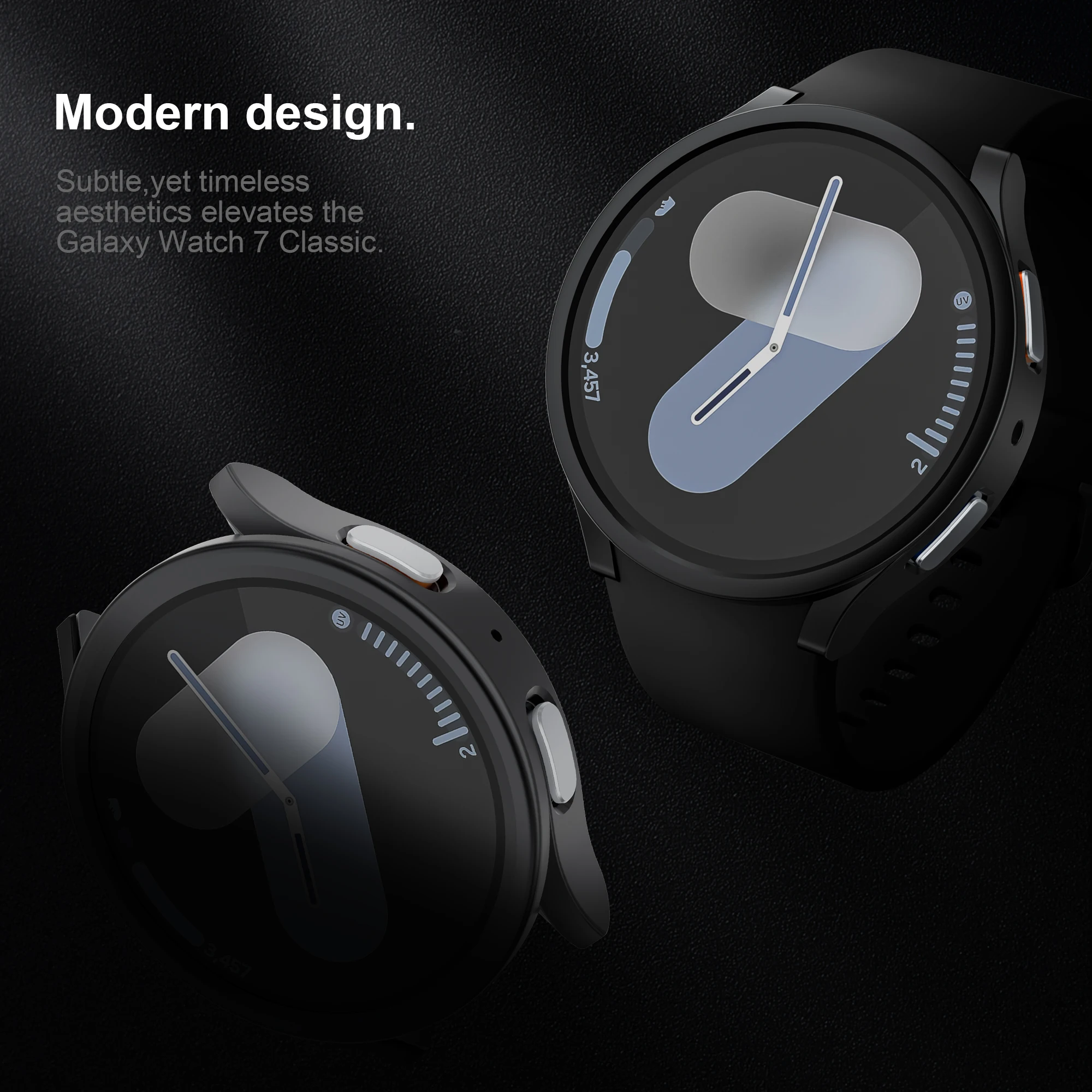 Premium Protective Hard Bumper Shell for Galaxy Watch 7 - PC Frame Cover Accessory