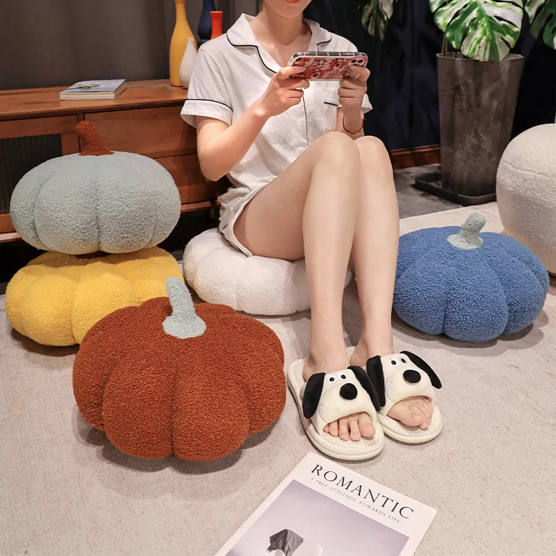 1035cm 호박 모양 플러시 쿠션, 화려한 할로윈 파티 장식, 실내 시트 쿠션, 크리스마스 선물