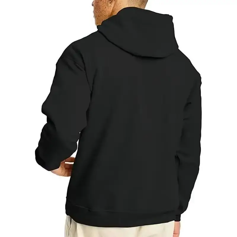 Men's Hoodies Women Pullover Spring Autumn Casual Hoodie Sweatshirts Solid Color Hoodies Oversize Black Sweatshirt For Male - 2