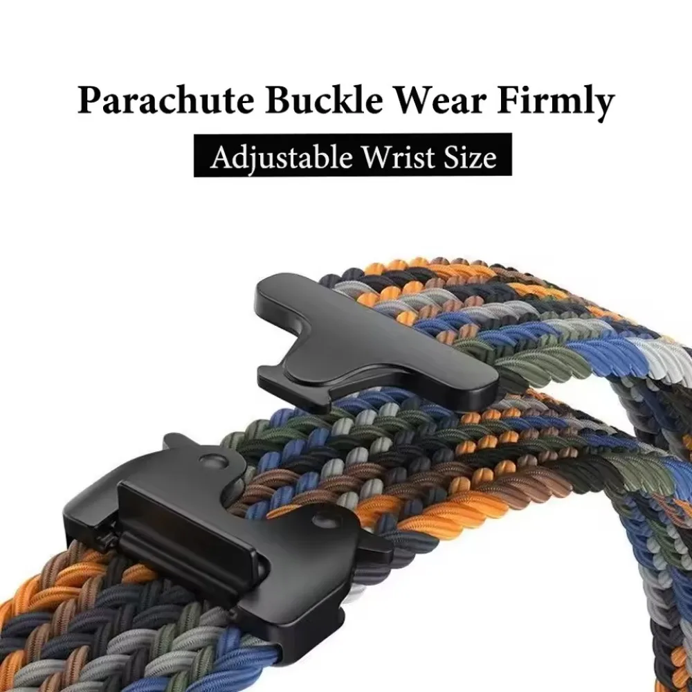Braided Nylon Loop Wristband, Replaceable 20mm 22mm Strap