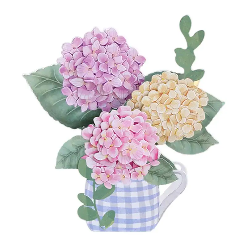 Biglietti Di Auguri Pop-Up Bouquet Di Fiori Di Carta 3D Biglietti Di Auguri Per Sempre Biglietti Di Auguri Per Piante Con Espressione D'Amore Per La M