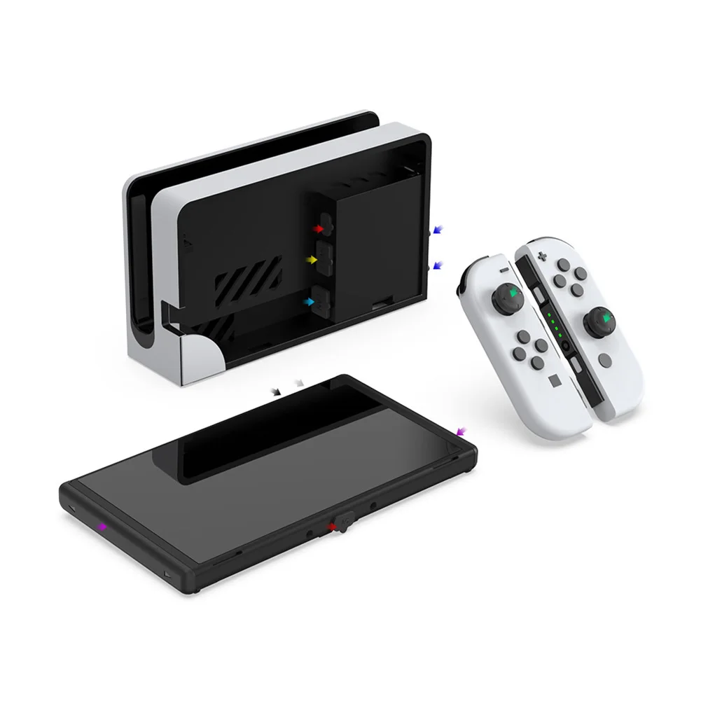 14 PCS/Set Dust Plug Silicone Port Plugs Dustproof Protector Plug for Nintendo Switch OLED Game Console Accessories