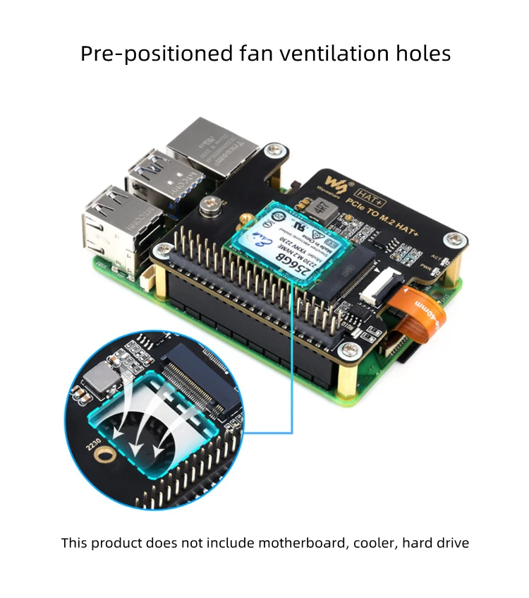   5  PCIe to M.2  , NVMe  SSD SSD Ȯ Ʈ, pi5 Ȯ 