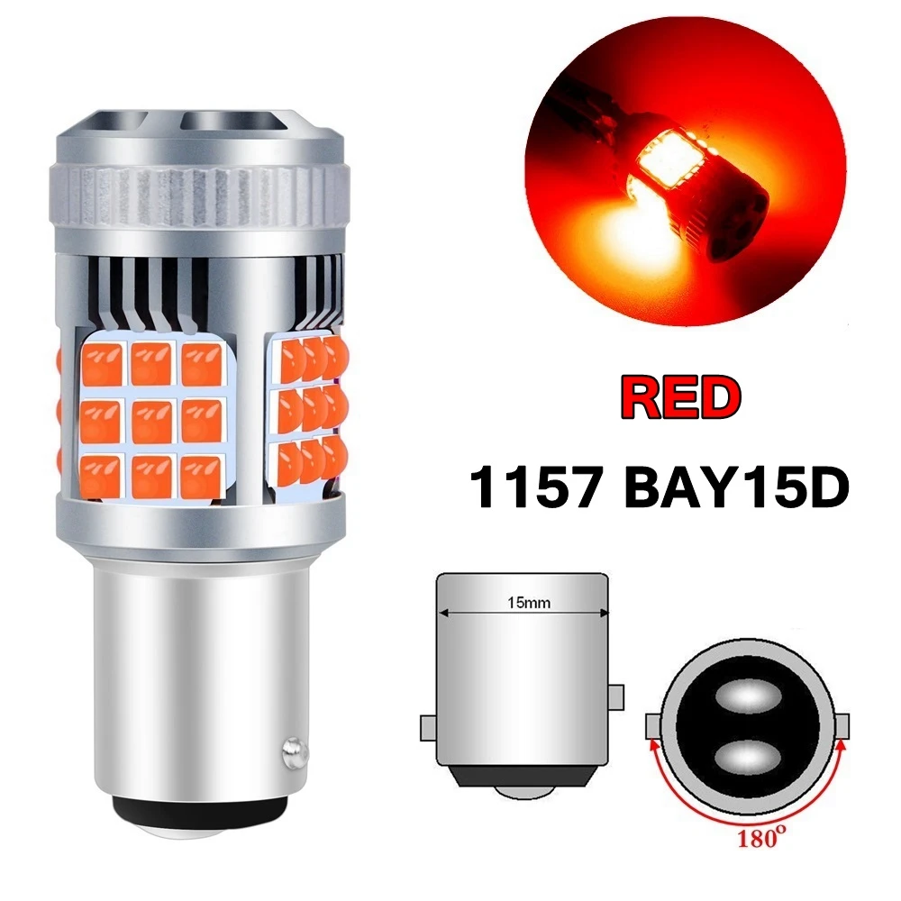 hid lights for car 2PCS New 1157 BAY15D P21/5W Super Bright LED Bulbs Canbus Error Free Car Tail Brake Lights No Hyper Flash Auto Turn Signals Lamp ambient lighting car Car Lights