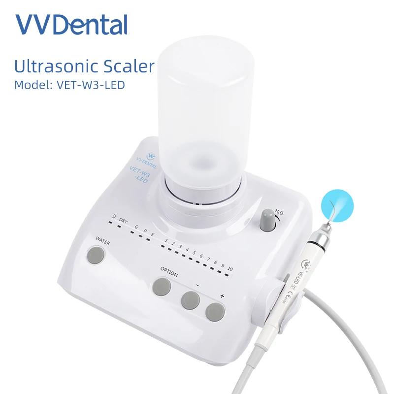 

VVDental Dental Ultrasonic Scaler With LED Light for Remove Tooth Plaque And Calculus Teeth Whitening Equipment