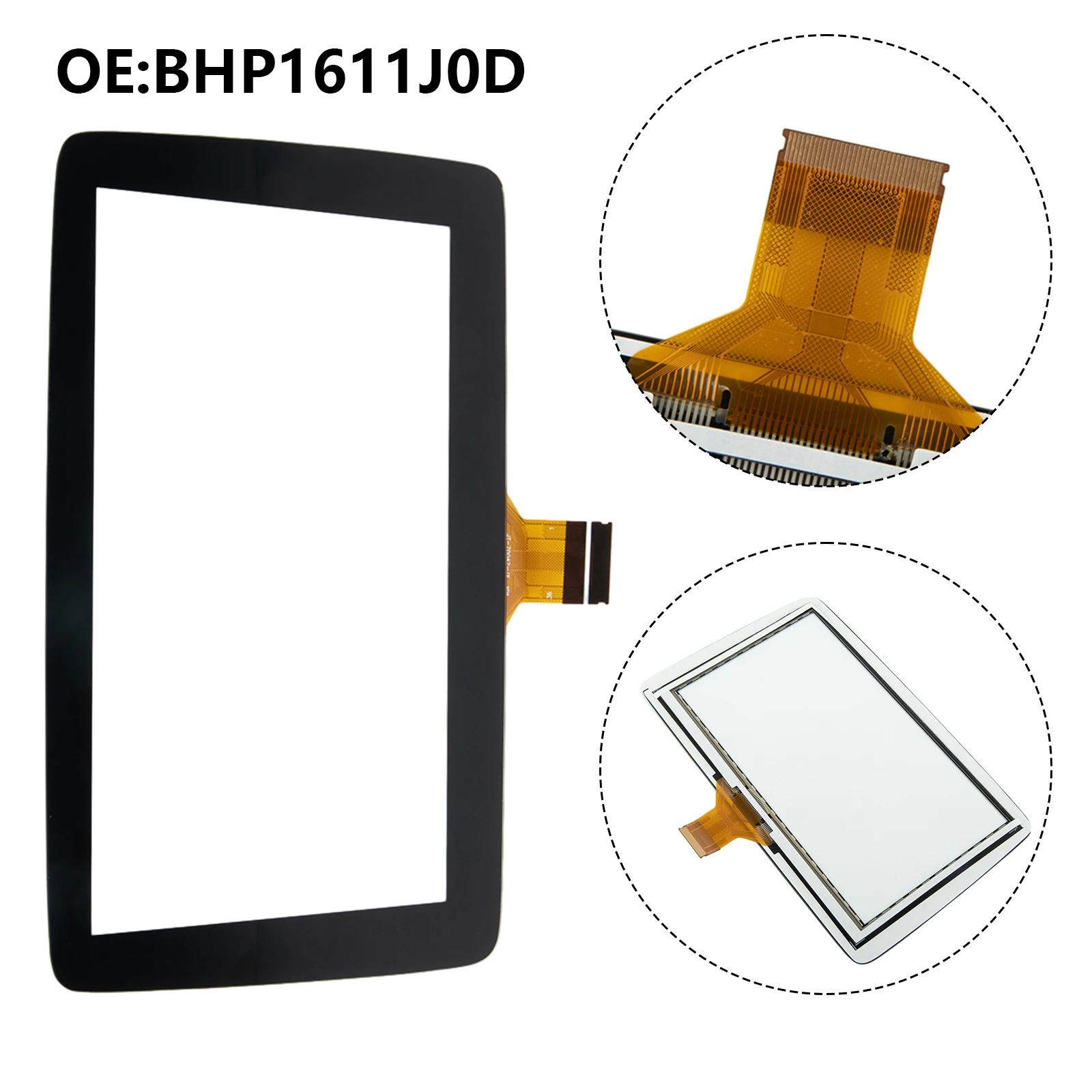 

7" Touch Screen Glass For Mazda 3 2014 2015 2016 Information Display BHP1611J0D Touch Screen Glass Digitizer Panel