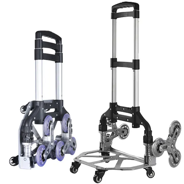 Poggyászkocsi Összecsukható Hordozható Teherautó -King Kézzel Húzott Az Épület Otthoni Zöldség Utazása Kicsi