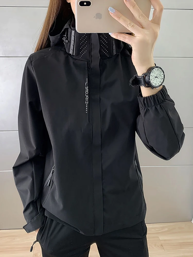 

Hiking Jacket Single Layer Jacket Women's Thin Section Outdoor Windproof Rainproof Couple Casual Jacket Mountaineering Clothes