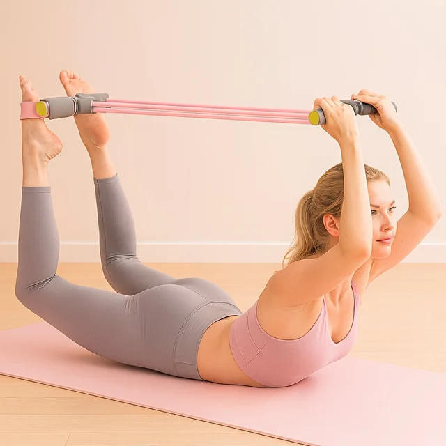 Pedal Resistance Band, Home Gym Sit-up Puller, Full-body Training, Lightweight, Durable Elastic Cord, Pilates/Yoga Equipment 4