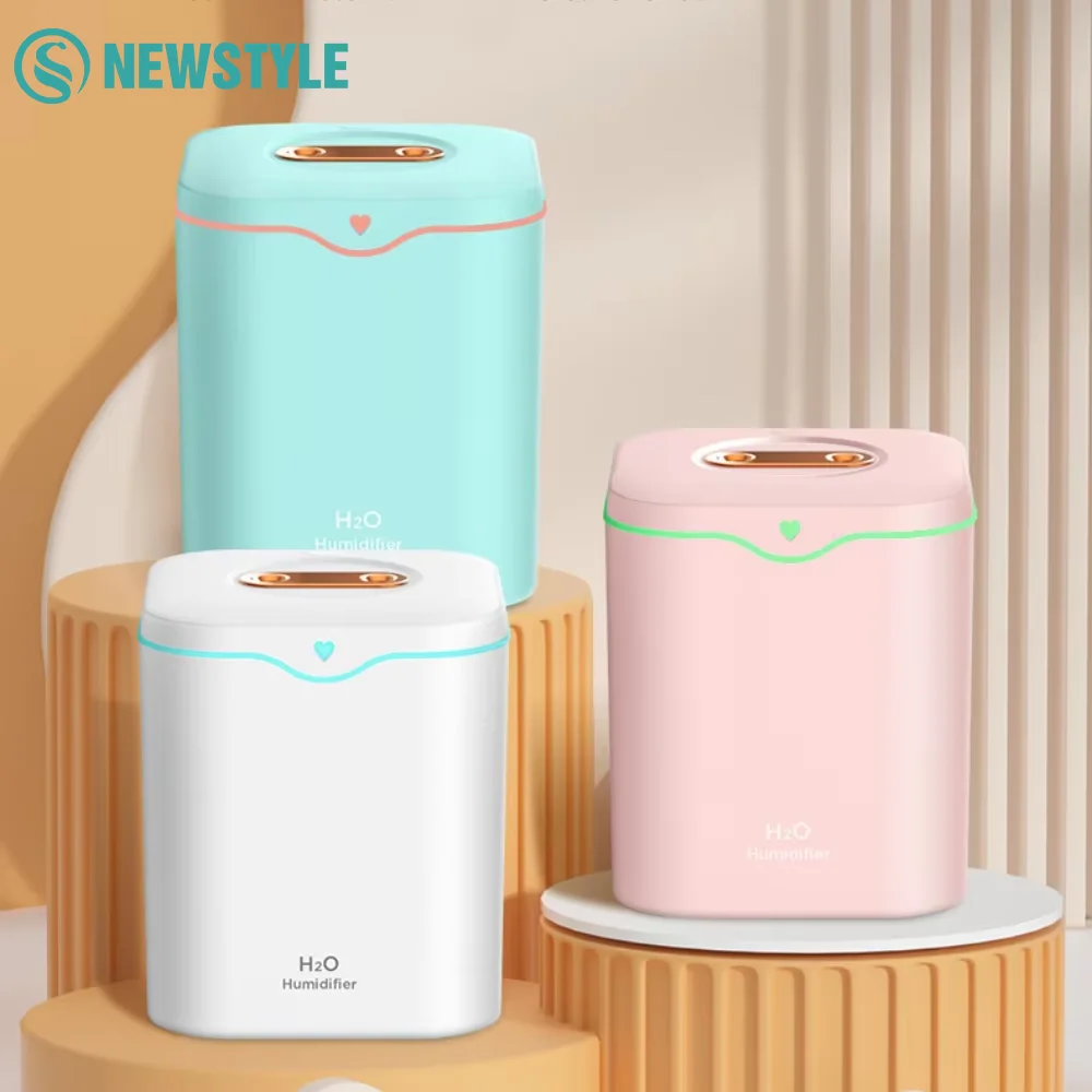 Double Spray USB Air Humidifiers 2000ML Large Capacity Water Tank Essential Oils Aromatherapy Machine Home Office Air Purify