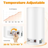 Chaudière à eau chaude de stockage 80L 220V chauffe-eau électronique sans réservoir chauffe-eau électrique avec douchette à main pour salles de bains 4