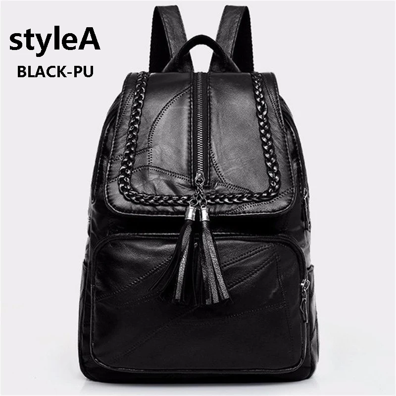 Womens Backpack School Bag Classic Waterproof Travel Shoulder Bag Multi-function