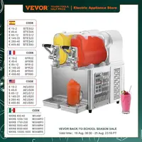 VEVOR 3/6L 1/2 Jar Commercial Slushie Machine Slush Maker Frozen Drink Dispenser Ice-Cool Juice Smoothie Granita Vending Machine 1