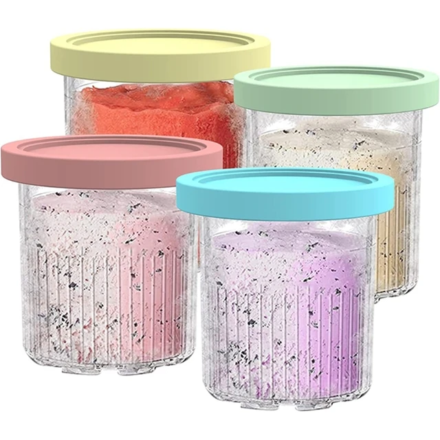 2023 New 4Pcs/pack Ice Cream Pints Cups Fit for NC500 NC501 Ninja