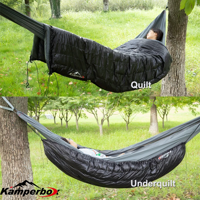 Kamperbox Underquilt Sleeping Bag Down Blanket Hybrid Sleeping Bag Camping Quilt Sleeping Bag