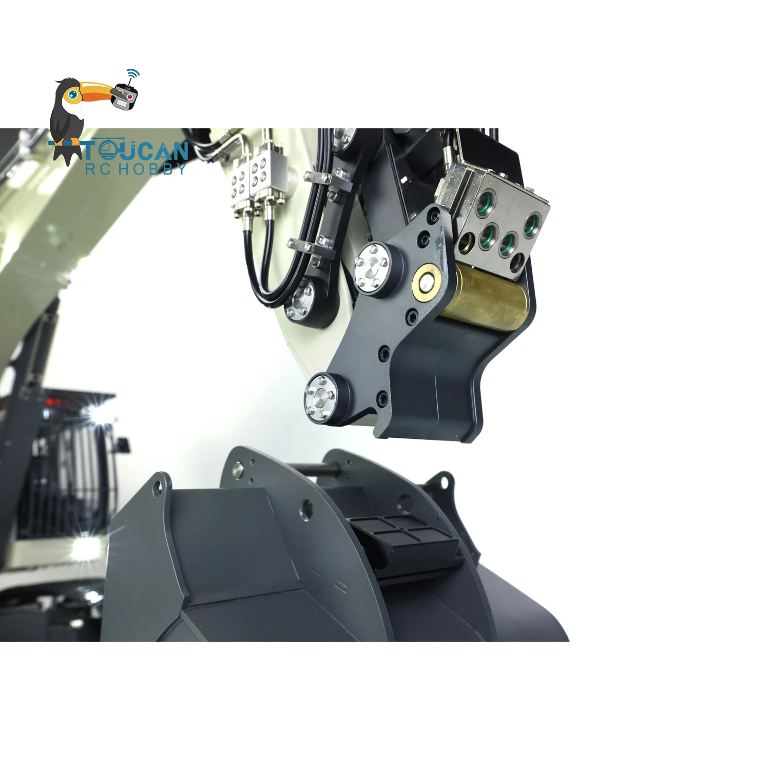 Sc3bcd541f0664075abeefe7a82826ed21 Kabolite K970-100S koparka RC 1/14 hydrauliczne gąsienicowe zmodernizowane metalowe samochody inżynieryjne GPS lekki akumulator gruboziarnisty filtr TH20207