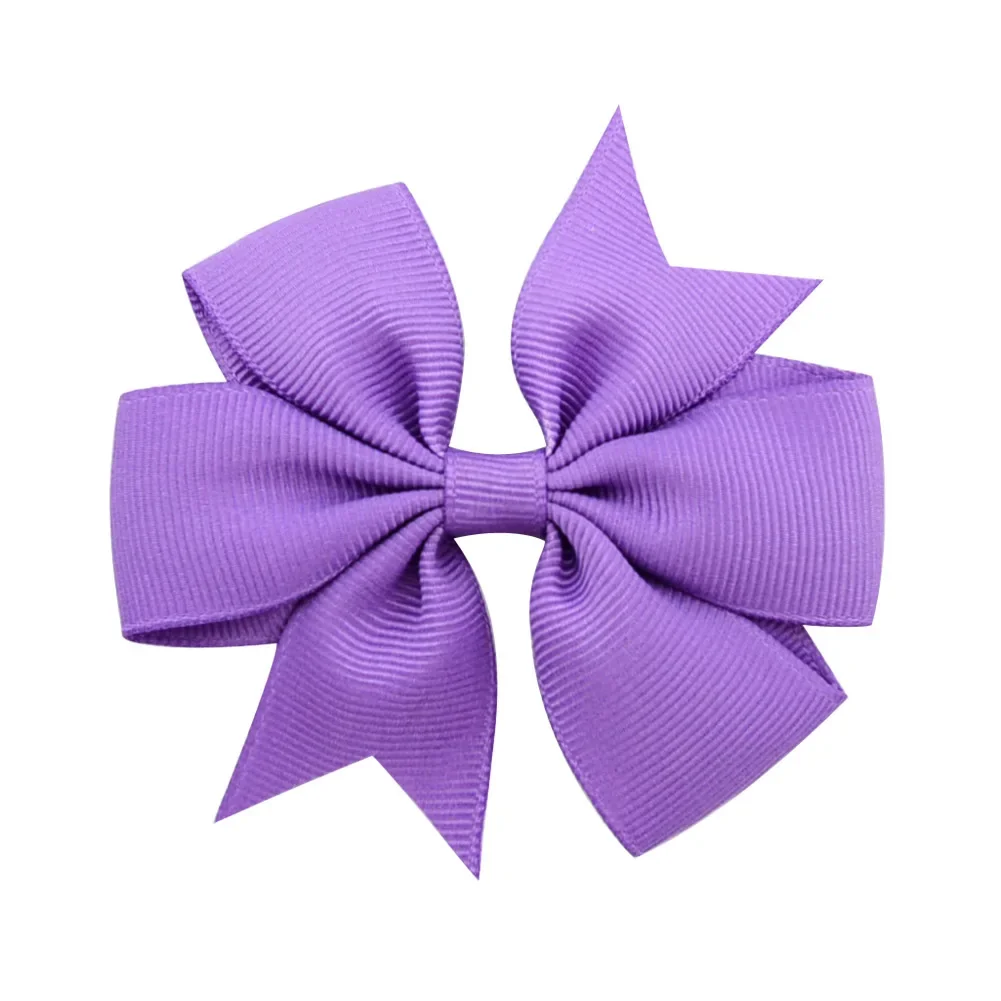 Vibrant Solid Grosgrain Ribbon Hair Bows for Girls - Boutique Hair Clips & Accessories