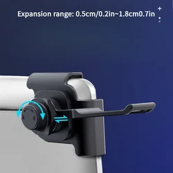 Universal Headphone Holder: Desktop and Monitor Mount (Black)