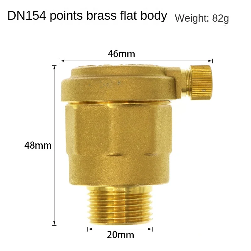 Copper Stainless Steel Automatic Heating Exhaust Valve Pipe Deflation Valve 4 Points 6 Points 1 Inch DN15 DN 20 DN25