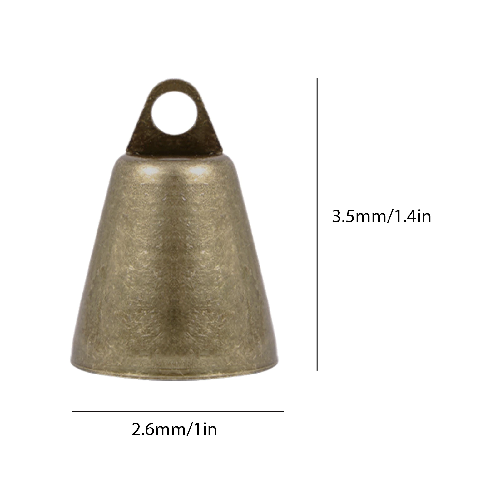 Hanging Bells Wind Chimes Jingle Bell DIY Iron Small Bell Pendant for Christmas Tree Christmas Wreath Party Wedding Festive 6pcs bamboo wind chimes