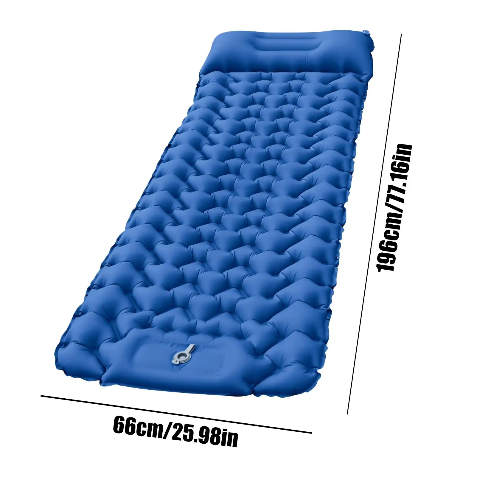 Camping Inflatable Sleeping Pad Inflatable Sleeping Mat With Pillow Comfortable Camp Air Mattress Ergonomic Tent Gear For Garden