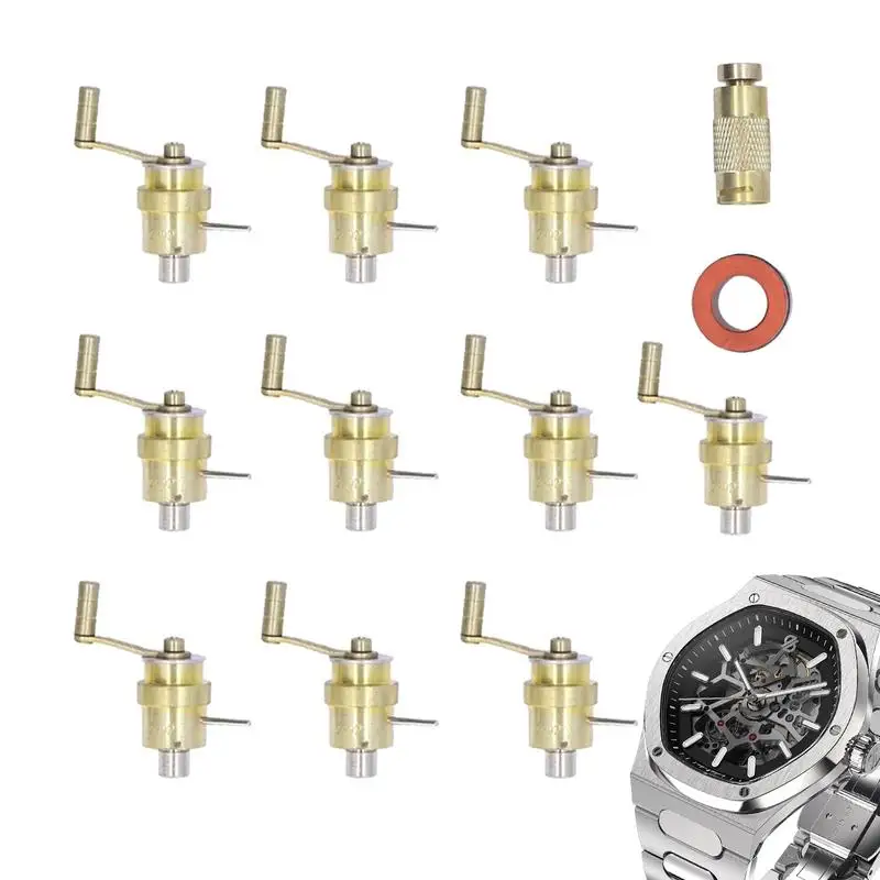 

Watch Winder Repair Tool Professional Watch Mainspring Repair Winder 10 Pcs Replacement Set DIY Winding Tool With Storage Box