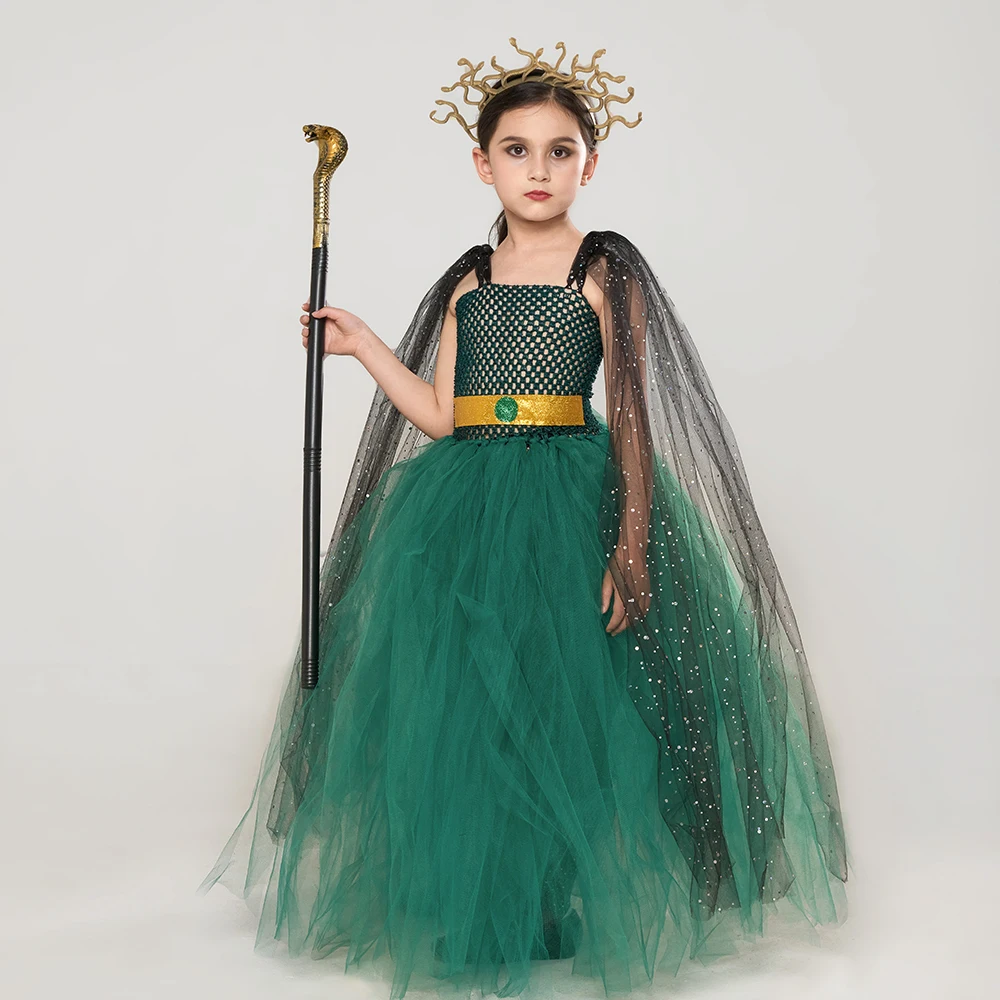 MaxToonrain Disfraz De Medusa Oceánica Para Niños De 4 A 12 Años – Traje De Una Pieza Con Capucha, Cola Y Diseño De Agua. Perfecto Para Halloween, Fiestas Temáticas, El Día Del Niño Y Eventos Escolares