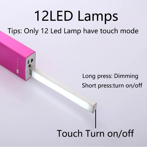 휴대용 LED 조명 USB 야간 조명, 미니 테이블 책상 램프, 방 장식 손전등, 파워 뱅크 노트북 캠핑 독서 조명 3