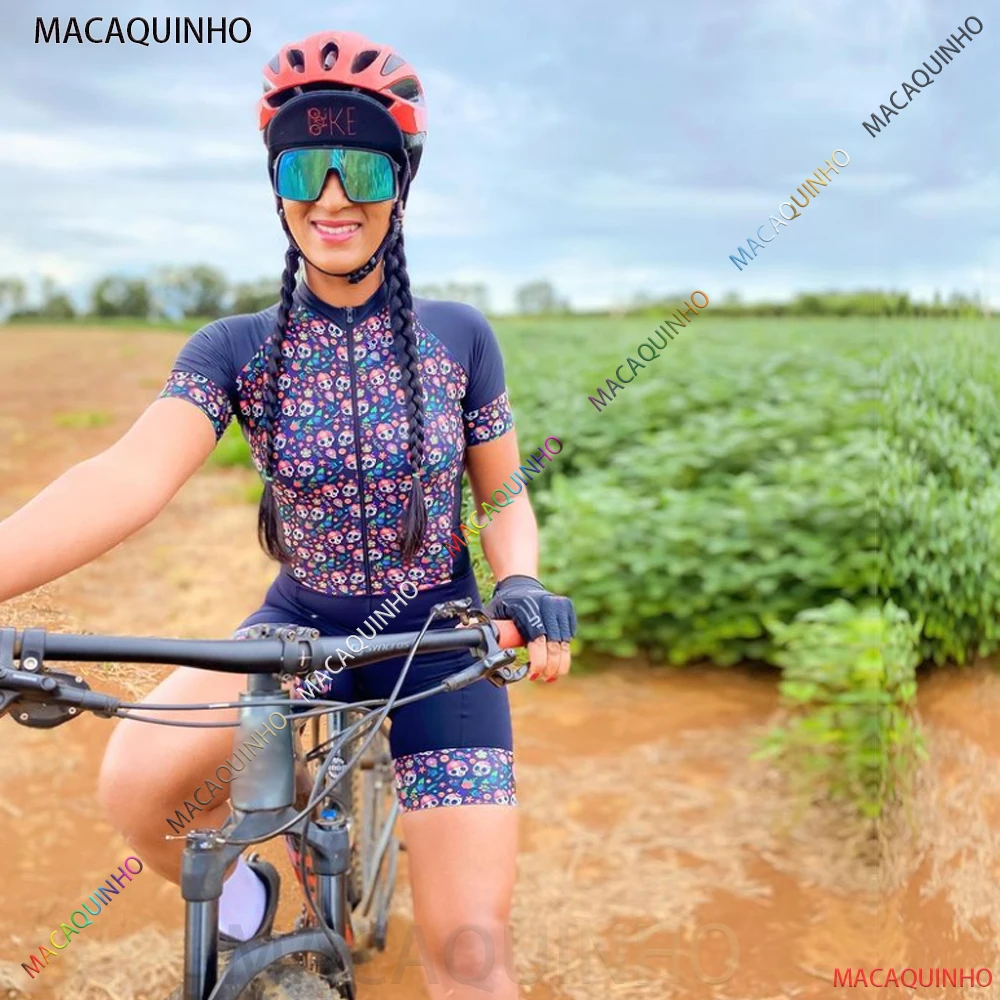 

Kafitt Women's Cycling Jumpsuit Short Sleeve 2022 New Cycling Suit Macaquinho Ciclismo Bicycle Clothing Bike Jersey Triathlon