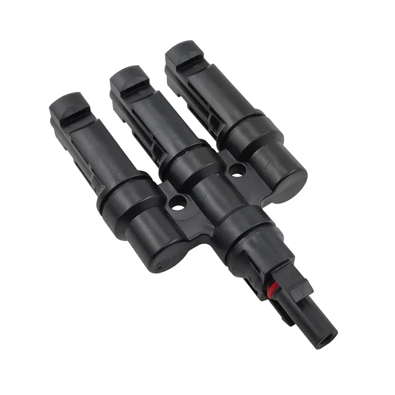 A Pair Solar PV Photovoltaic Solar Connector 3 to 1 T Branch IP67 Male And Female 100% PP0 Parallel DIY Kits System Wiring Cable Connectors Wire Connectors DC Connectors DC Power Connectors Power Connector Plug Adapter Power Connector Adapter