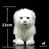 White Lion High Fidelity Anime Cute Plushie African Plain Plush Toys Lifelike Animals Simulation Stuffed Doll Kawai Toy Gifts 2