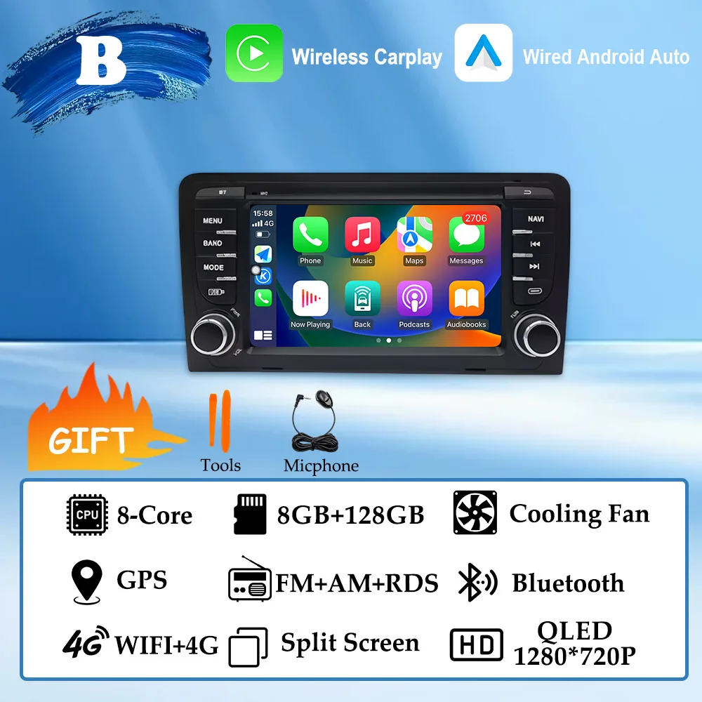 (B) 8G 128G