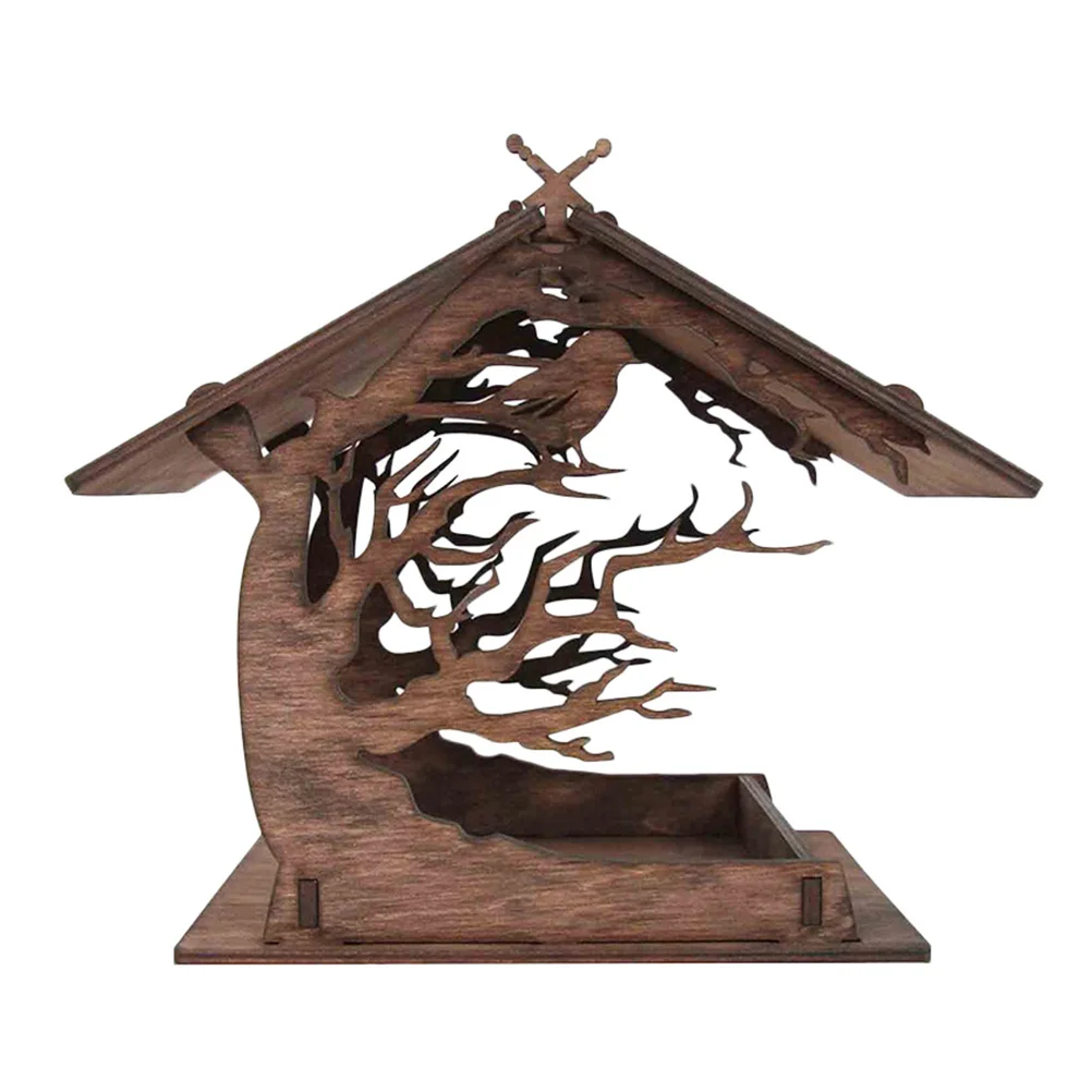Bird feeder in garden