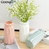 Plastic Dried Flower Vase with Minimalist Geometry Plastic Flower Pot Living Room Small and Fresh Flower Arrangement Decoration 3