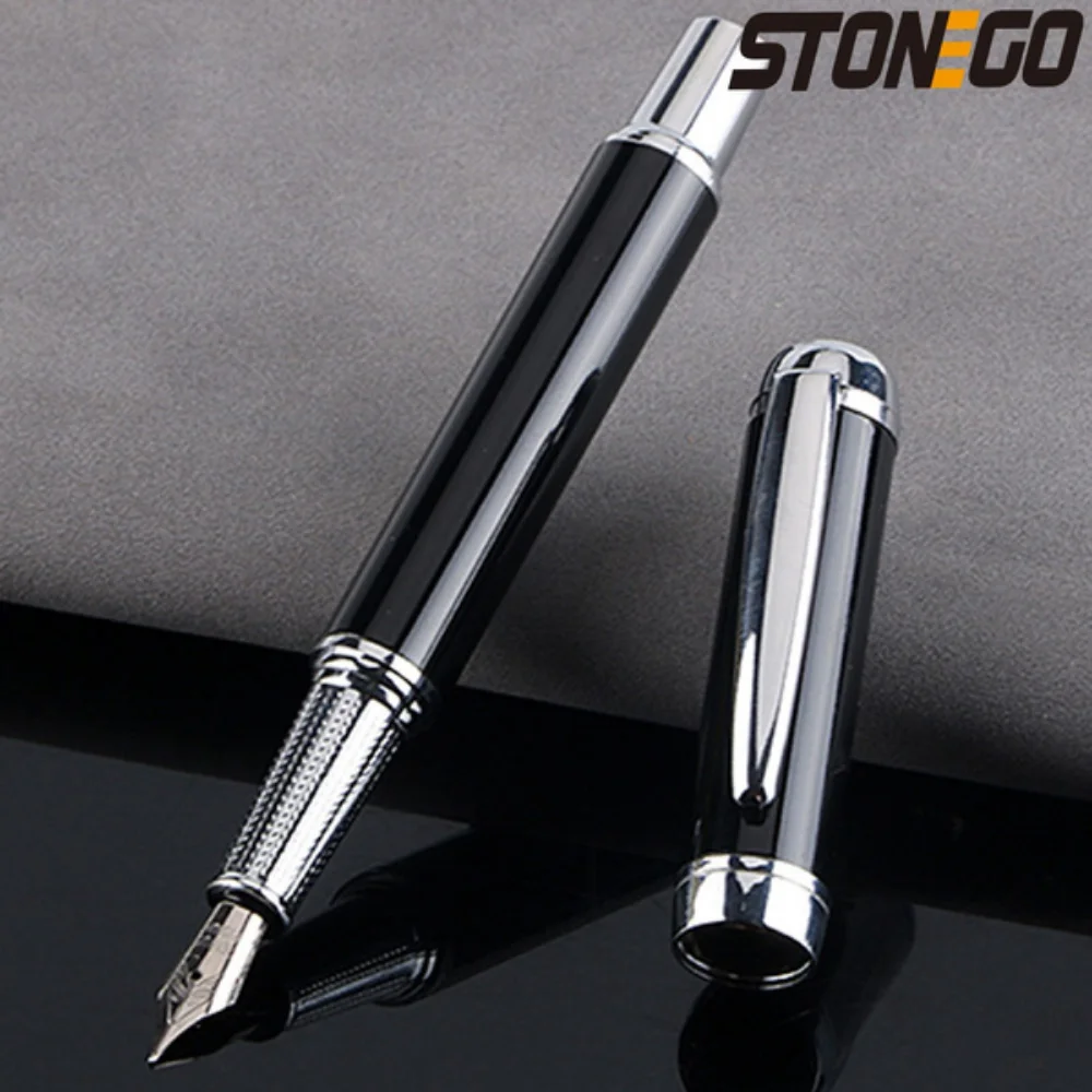 

STONEGO Metal business gold nib Upscale Business Office School Conference Stationery Writing Supplies Chic fountain Pen Gift Pen