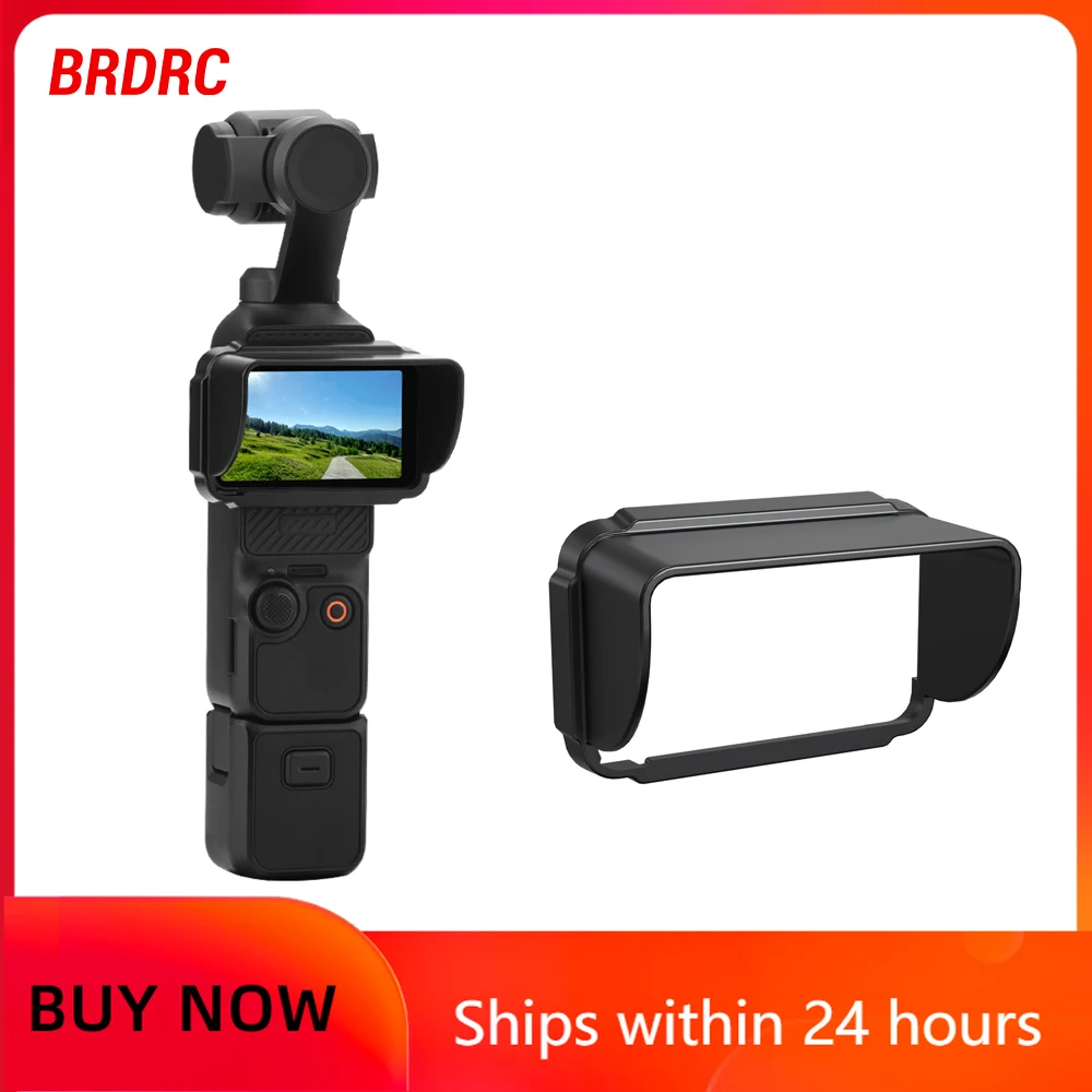 BRDRC Sun Hood for DJI Osmo Pocket 3 Camera Light Weight Screen Sunshade Hood Cover Handheld Gimbal Camera Accessories