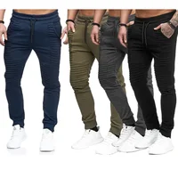Amazon Best Seller Men's Casual Autumn/Winter Unique Sport Trousers Hip Hop Stripe Fitness Pants Trendy Male Leisure Wear
