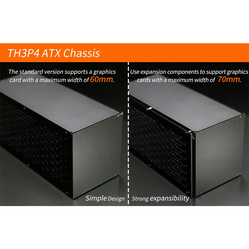 Th3p4g3thunderboltのケース-ATx sfx flex (1u) の電源に適したgpu