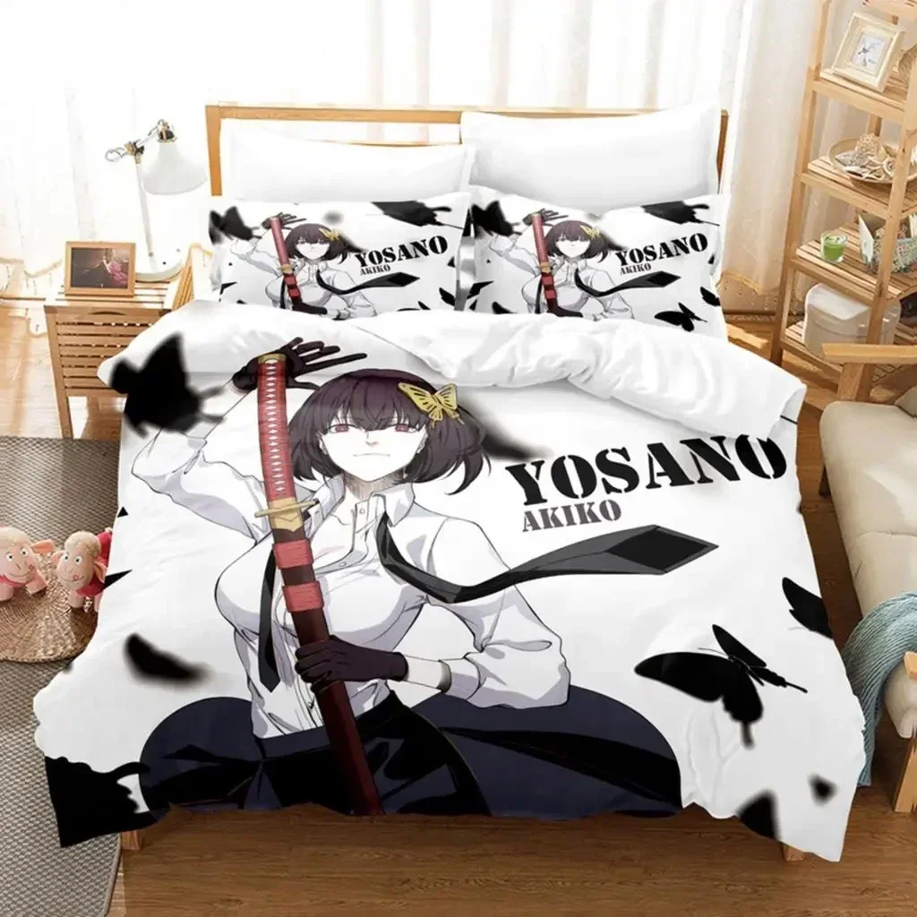 Anime Dazai Bungo Stray Dogs Bedding Set Boys Girls Twin Queen Size Duvet Cover Pillowcase Bed Kids Adult Home Textileextile