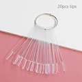 20 clear oval