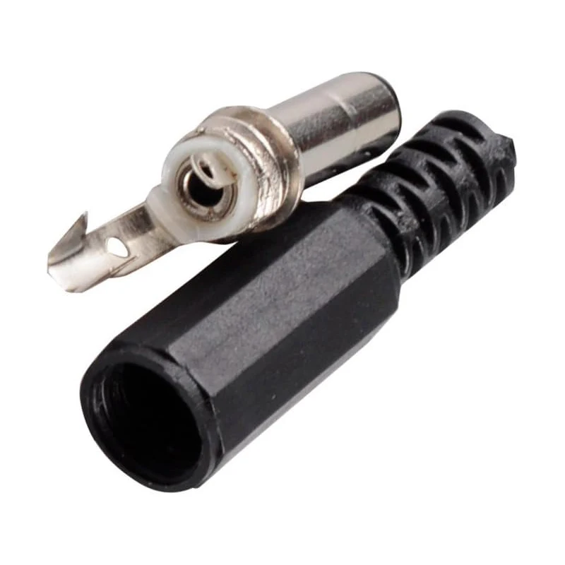 DC Power Supply Male Plug Female Jack Panel Mount Solder Wire Connector 5.5x2.1mm 5Pairs 5.5 * 2.1mm DC Plug Socket Connector wire connector