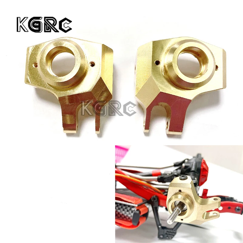 

2pcs Brass Heavy Duty Front Steering Knuckle Steering Cups for 1/10 Axial SCX10 II 90046 RC Car Accessories
