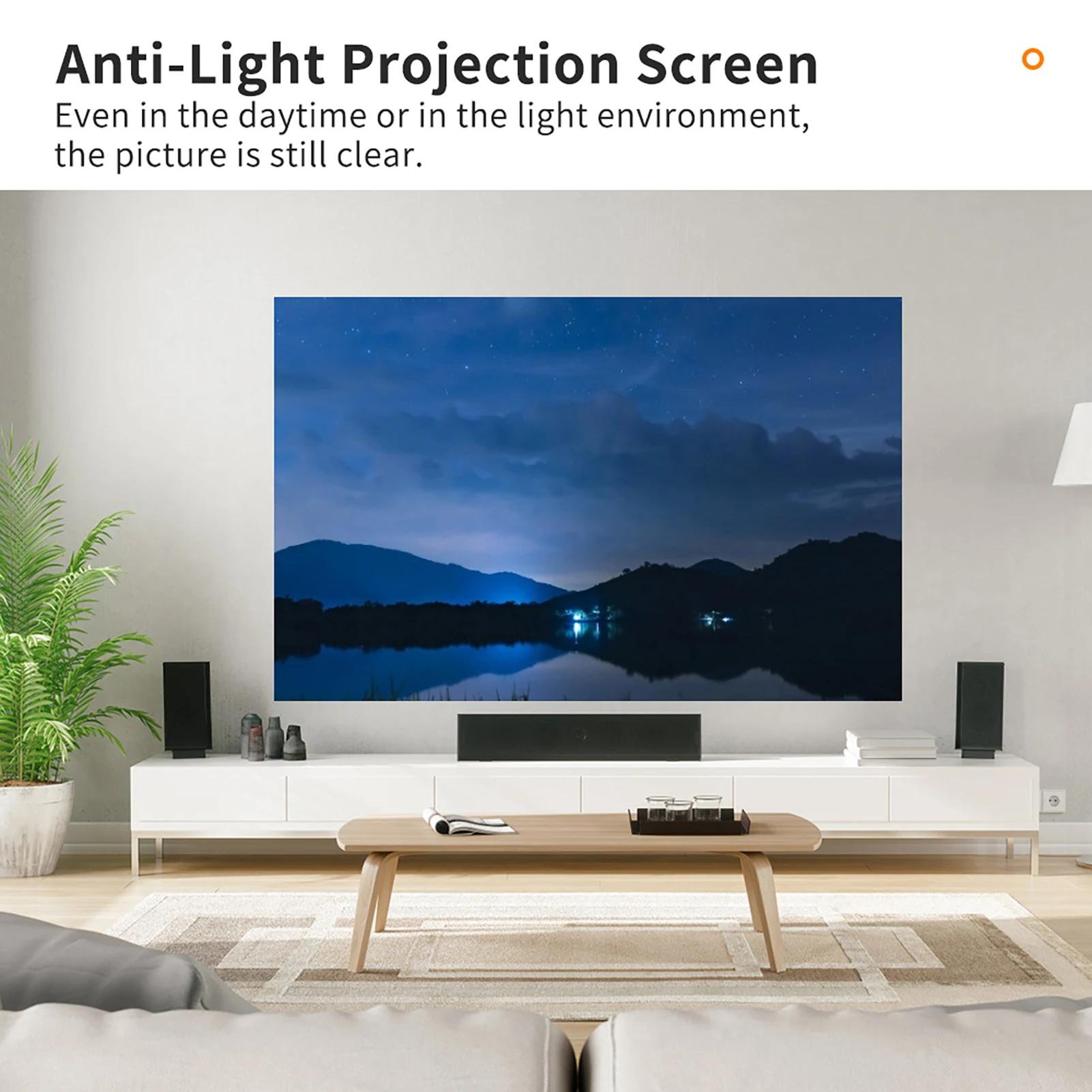 120 inch Portable Metal Projector Screen Anti Light Movie Screen 16:9 3D 4K 1080P HD Foldable Projection Screen Easy to Clean