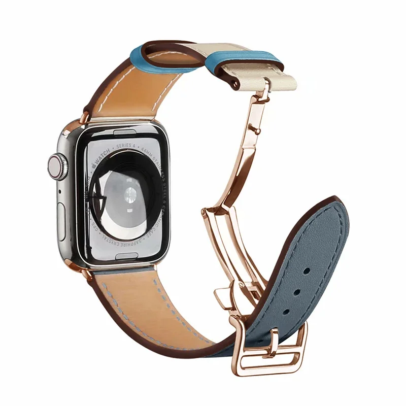 Premium Genuine Leather Watch Strap - Elegant Wristband